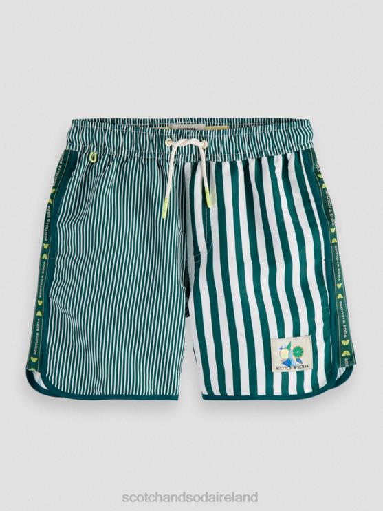 Scotch Soda Kids Mixed Stripe Swim Shorts ZXB6F811 Clothing Green Stripe ZXB6F811 SCOTCH SODA Ireland Show Your Wearing Taste Take a look at the latest Scotch and Soda jeans