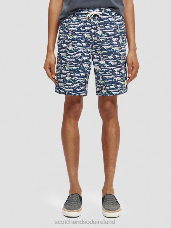 Scotch Soda Men Long Length Printed Swim Short ZXB6F678 Clothing Blue Wave Surf Aop ZXB6F678 SCOTCH SODA Ireland Show Your Wearing Taste Take a look at the latest Scotch