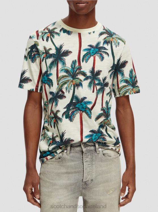 Scotch Soda Men Printed Crewneck T Shirt ZXB6F411 Clothing Offwhite Palmtrees Aop ZXB6F411 SCOTCH SODA Ireland Show Your Wearing Taste Take a look at the latest Scotch and Soda